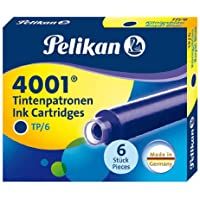 Pelikan - caja de 6 cartuchos de tinta tp-6 azul real